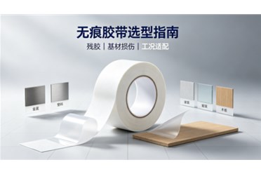 无痕胶带选型指南:工业临时固定与无损拆卸技术解析